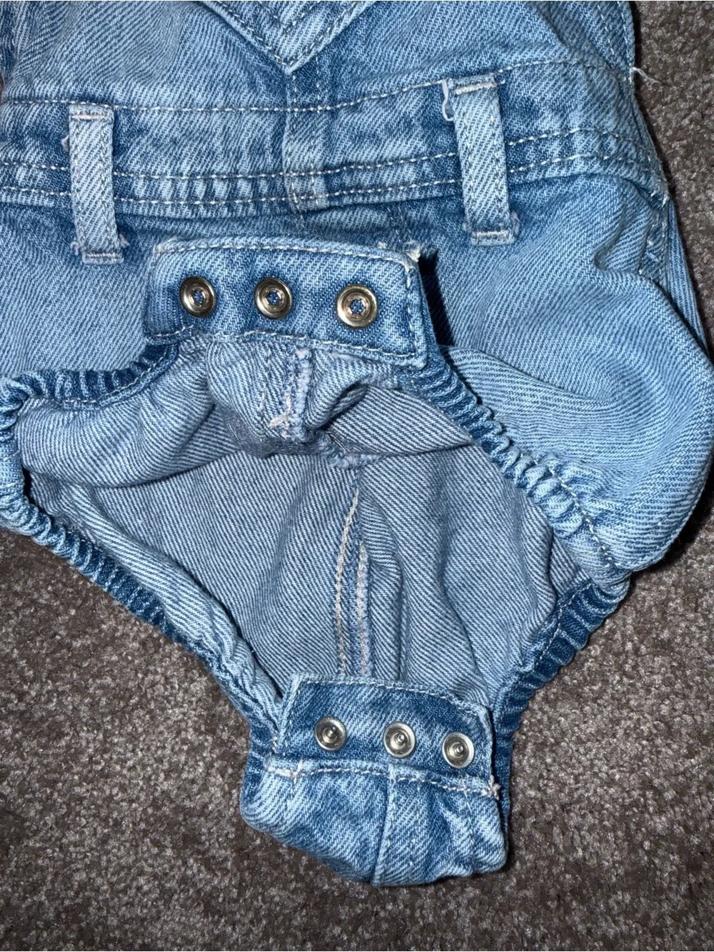 OLD NAVY denim heart kids overalls sz 12/18 months ✨